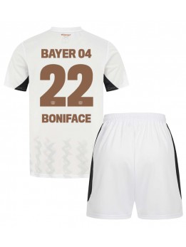 Bayer Leverkusen Victor Boniface #22 Dječji Gostujuci Dres kompleti 2024-25 Kratak Rukavima (+ kratke hlače)